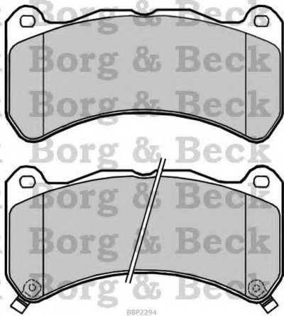 Комплект тормозных колодок, дисковый тормоз BORG & BECK купить