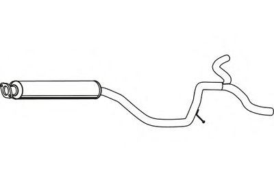 Средний глушитель выхлопных газов FENNO купить