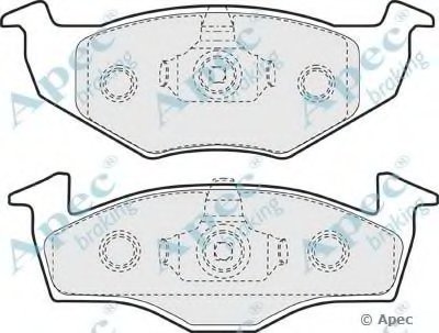 Комплект тормозных колодок, дисковый тормоз APEC braking купить