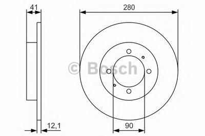 Тормозной диск BOSCH купить