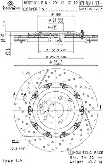 Тормозной диск TWO-PIECE FLOATING DISCS LINE AP купить