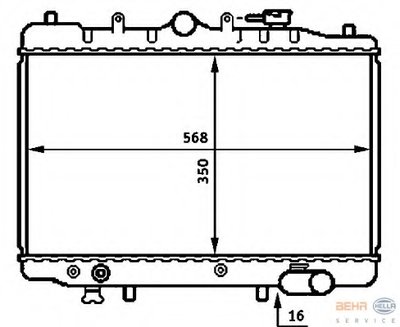 Радиатор, охлаждение двигателя BEHR HELLA SERVICE HELLA купить