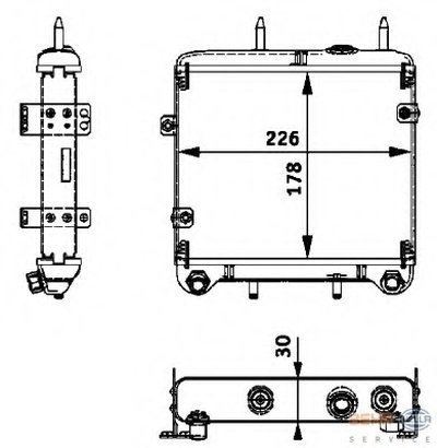 масляный радиатор, двигательное масло BEHR HELLA SERVICE HELLA купить