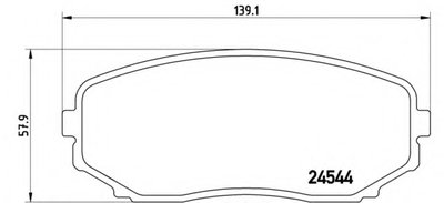 Комплект тормозных колодок, дисковый тормоз BREMBO купить