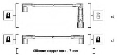 Комплект проводов зажигания MAGNETI MARELLI купить