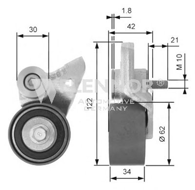 Натяжной ролик, ремень ГРМ FLENNOR купить