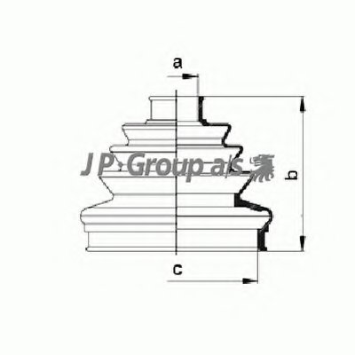 Комплект пылника, приводной вал QH JP GROUP купить