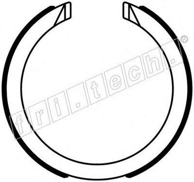 Комплект тормозных колодок, стояночная тормозная система fri.tech. купить