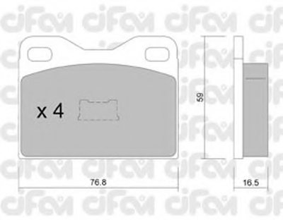 Комплект тормозных колодок, дисковый тормоз CIFAM купить