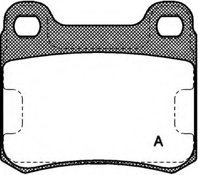 Комплект тормозных колодок, дисковый тормоз ADVANCE OPEN PARTS купить