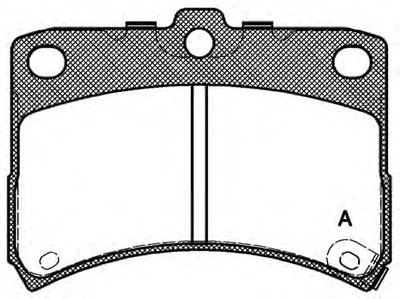 Комплект тормозных колодок, дисковый тормоз ADVANCE OPEN PARTS купить