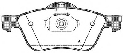 Комплект тормозных колодок, дисковый тормоз ADVANCE OPEN PARTS купить