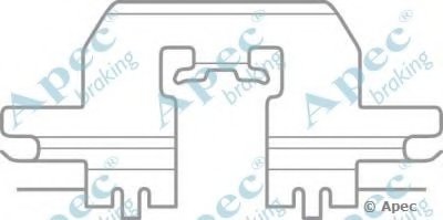 Комплектующие, тормозные колодки APEC braking купить