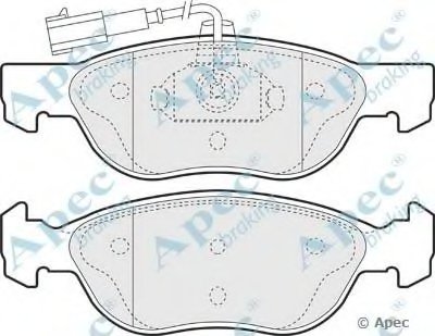 Комплект тормозных колодок, дисковый тормоз APEC braking купить