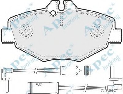 Комплект тормозных колодок, дисковый тормоз APEC braking купить