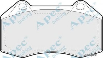 Комплект тормозных колодок, дисковый тормоз APEC braking купить