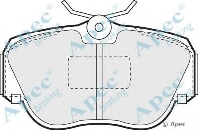 Комплект тормозных колодок, дисковый тормоз APEC braking купить