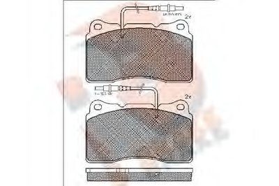 Комплект тормозных колодок, дисковый тормоз R BRAKE купить