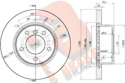 Тормозной диск R BRAKE купить