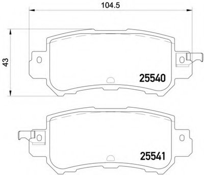 Колодки тормозные (задние) Mazda CX5 11- / CX3 15- 