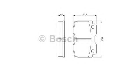 Комплект тормозных колодок, дисковый тормоз BOSCH купить
