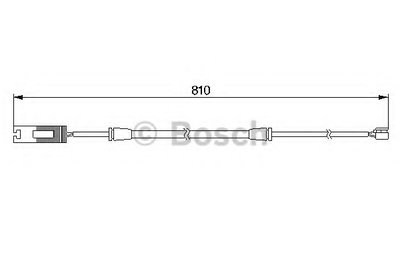Сигнализатор, износ тормозных колодок BOSCH купить