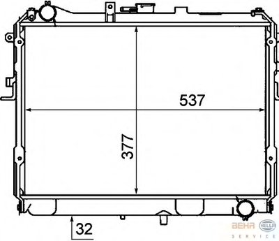 Радиатор, охлаждение двигателя BEHR-HELLA купить