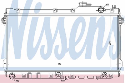 Радиатор, охлаждение двигателя NISSENS купить