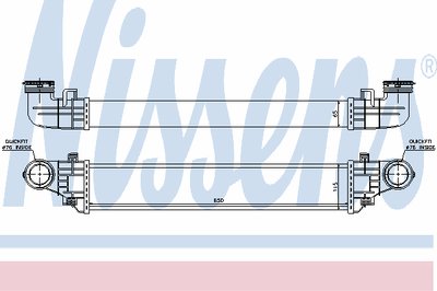 Радиатор интеркулера MB E-class (W211) 02-09