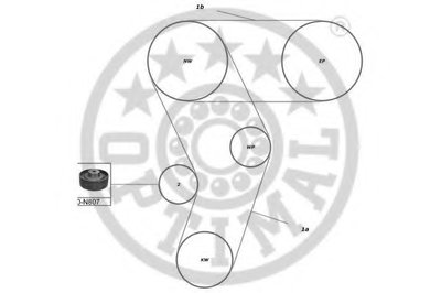 Комплект ремня ГРМ OPTIMAL купить