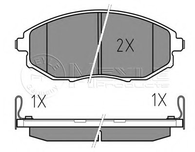 Колодки тормозные (передние) Chevrolet Epica 2.0-2.5D 05-