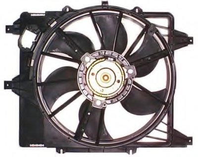 Вентилятор радиатора Renault Kangoo 97- (с диффузором)