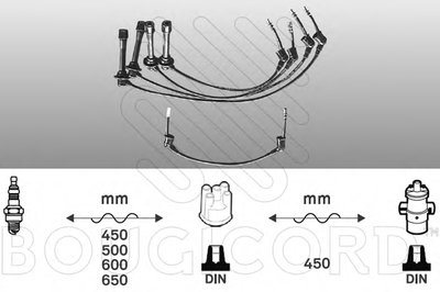 Комплект проводов зажигания BOUGICORD купить