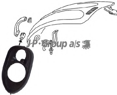 Прокладка, задняя дверь багажника / помещения для груза JP GROUP купить