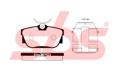 Комплект тормозных колодок, дисковый тормоз sbs купить