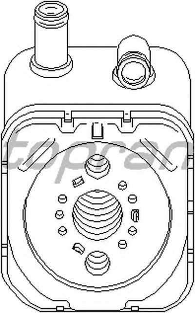 масляный радиатор, двигательное масло TOPRAN купить