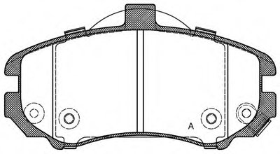 Комплект тормозных колодок, дисковый тормоз ADVANCE OPEN PARTS купить