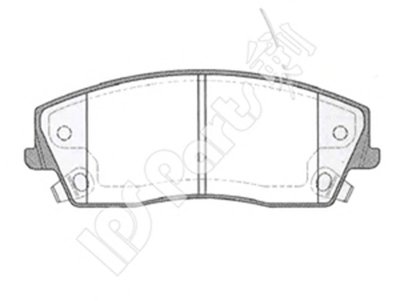 Комплект тормозных колодок, дисковый тормоз IPS Parts IPS Parts купить