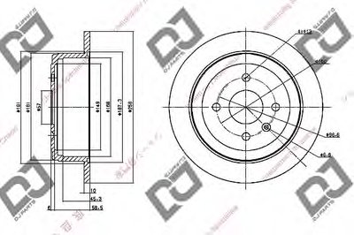 Тормозной диск DJ PARTS купить