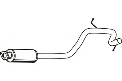 Средний глушитель выхлопных газов FENNO купить