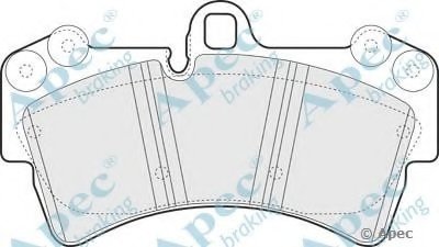 Комплект тормозных колодок, дисковый тормоз APEC braking купить