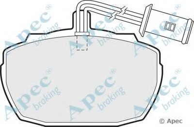 Комплект тормозных колодок, дисковый тормоз APEC braking купить