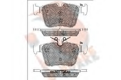 Комплект тормозных колодок, дисковый тормоз R BRAKE купить