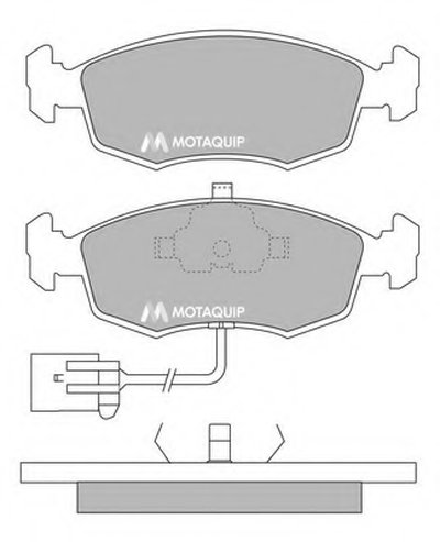 Комплект тормозных колодок, дисковый тормоз MOTAQUIP купить