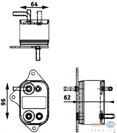 Топливный радиатор BEHR HELLA SERVICE HELLA купить