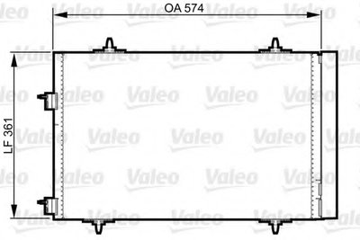 Радиатор кондиционера Citroen C5/Peugeot 508 1.6/1.6D 09-