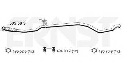Труба выхлопного газа ERNST купить
