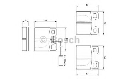 Комплект тормозных колодок, дисковый тормоз BOSCH купить