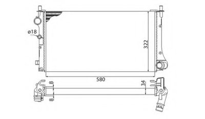 Радиатор, охлаждение двигателя MAGNETI MARELLI купить