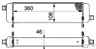 масляный радиатор, двигательное масло BEHR-HELLA купить